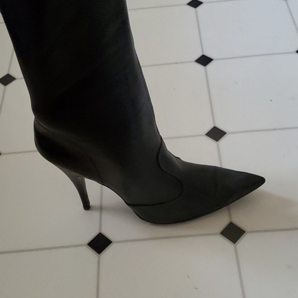 🖤BadAss Vintage Black leather thigh high boots🖤 - Picture 10 of 16